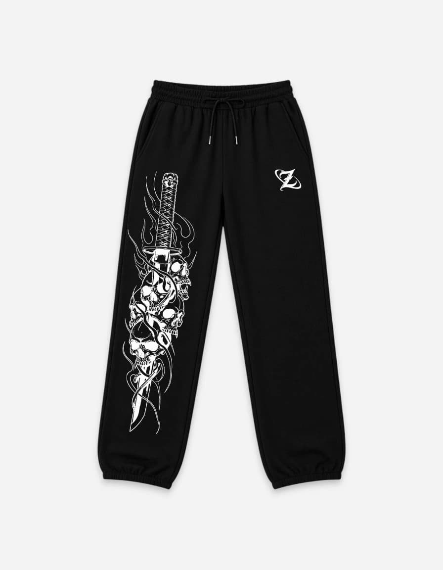 Zen1fashion Men Printed Black Track Pants