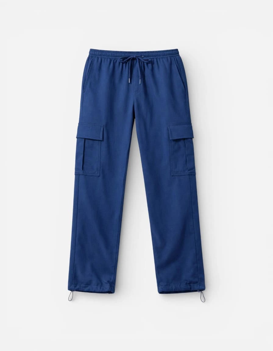 Nobero Men Onyx Oversized Relaxed Fit Mid-Rise Joggers With Utility Box Pockets