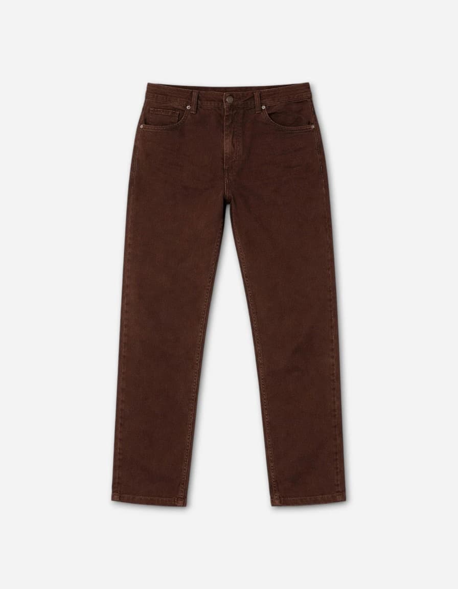 RileyRush Men Straight Fit Low Rise Brown Jeans