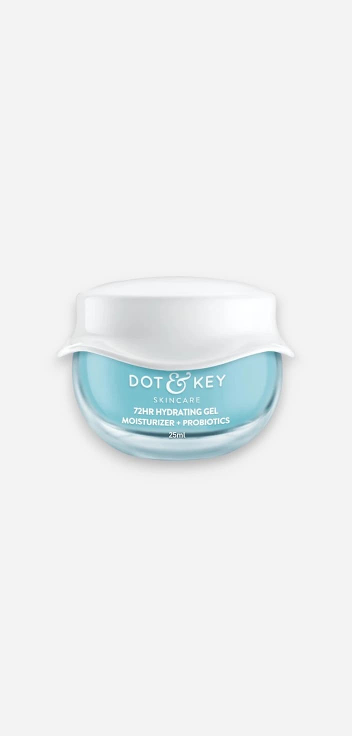 Dot & Key Dot & Key 72HR Hydrating Gel Moisturizer + Probiotics, 5 Ceramides & Hyaluronic, Oil-Free Water Gel (60ml)