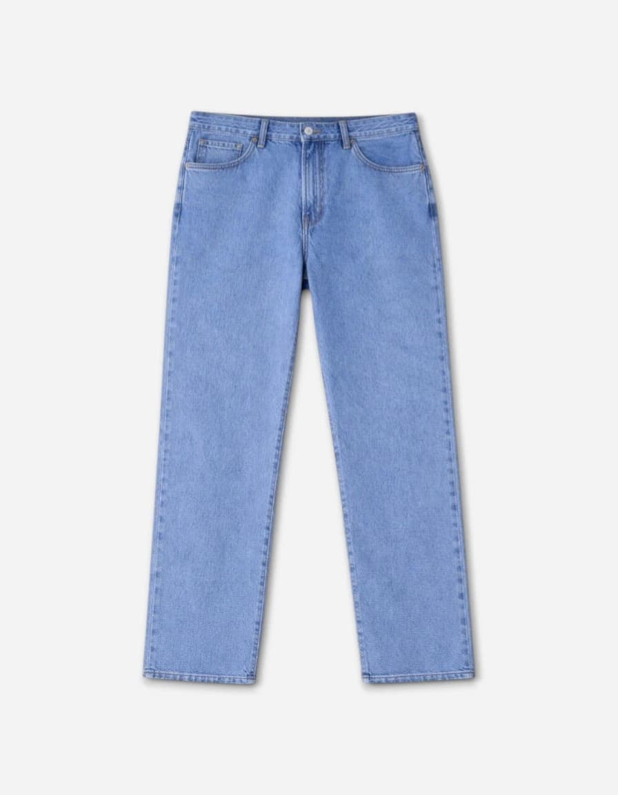 Zaysh Men Loose Fit Mid Rise Light Blue Jeans