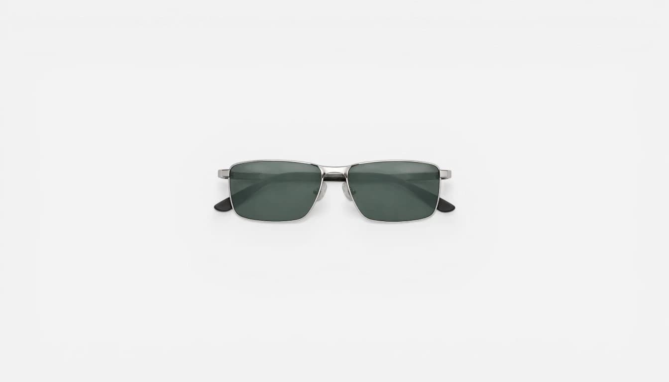 Vincent Chase VINCENT CHASE by Lenskart Polarized, UV Protection Rectangular Sunglasses (61) (For Men & Women, Green)