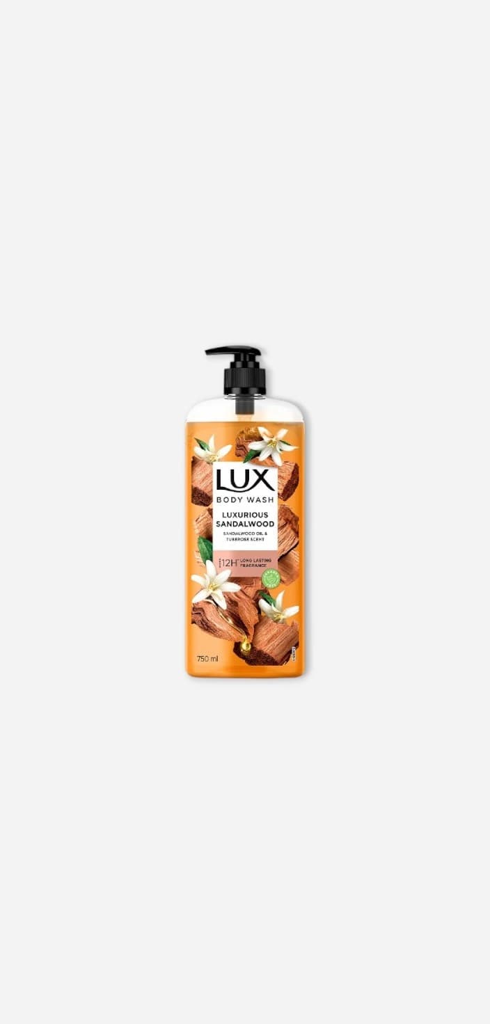LUX Luxurious Sandalwood with Sandalwood Oil & Tuberose Scent - 750 ml