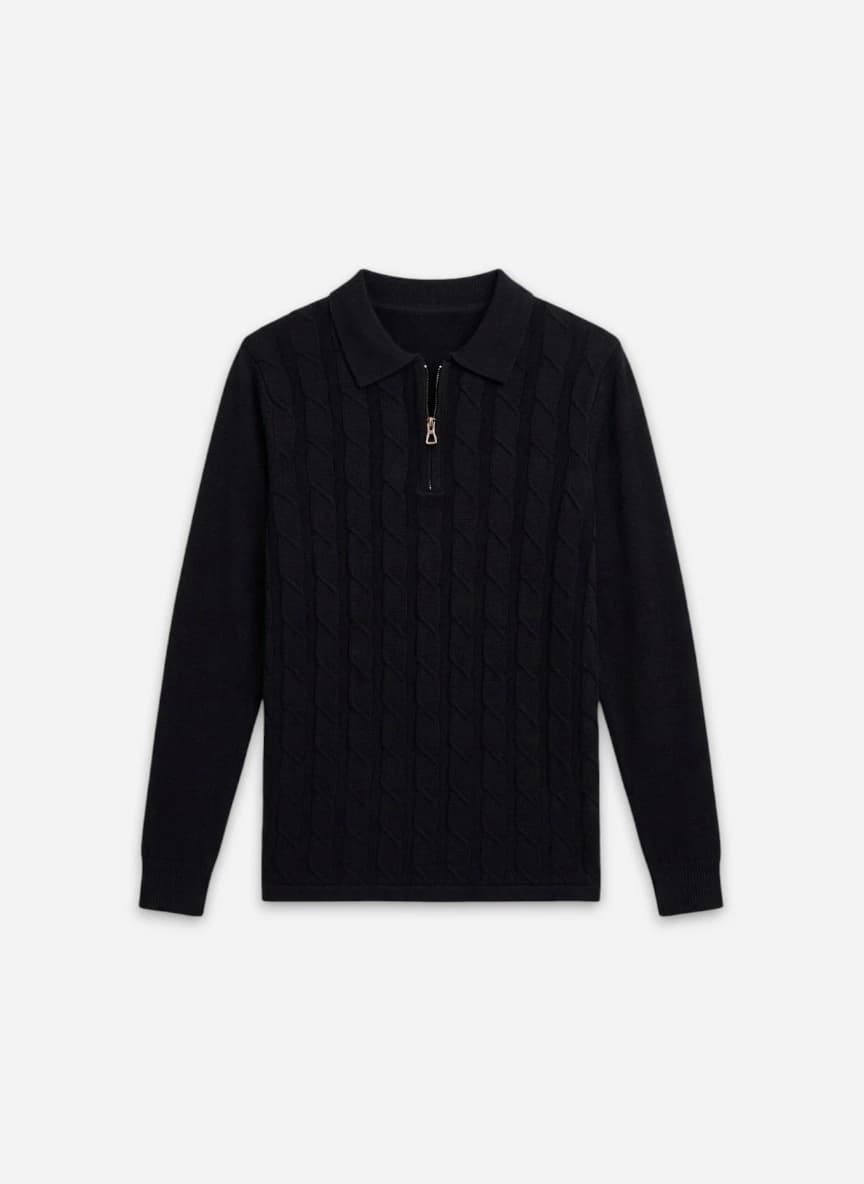 Snitch Men Self Design Polo Collar Cotton T-shirt