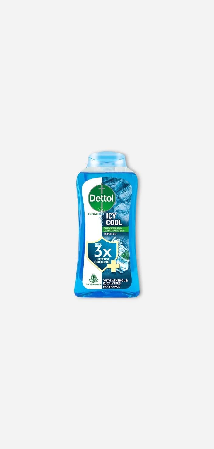 Dettol Dettol Icy Cool Body Wash Bottle for Men Goodness of Salicylic Acid |Menthol Freshness (250 ml)