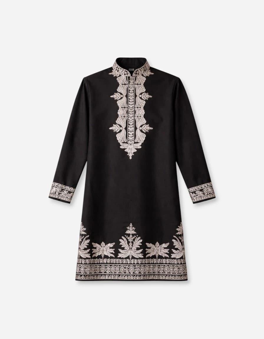 Kraft India Luxe Men Woven Design Daily Straight Kurta