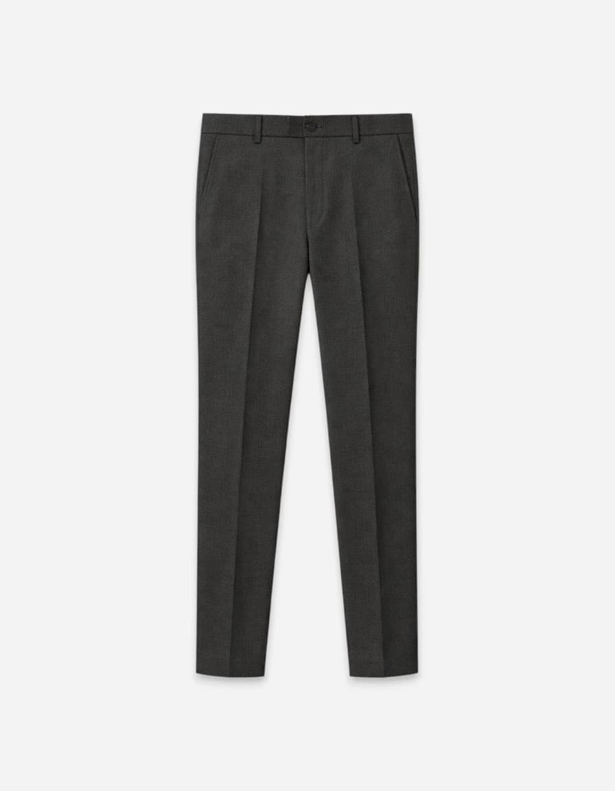 Louis Philippe Men Flat- Front Formal Trousers