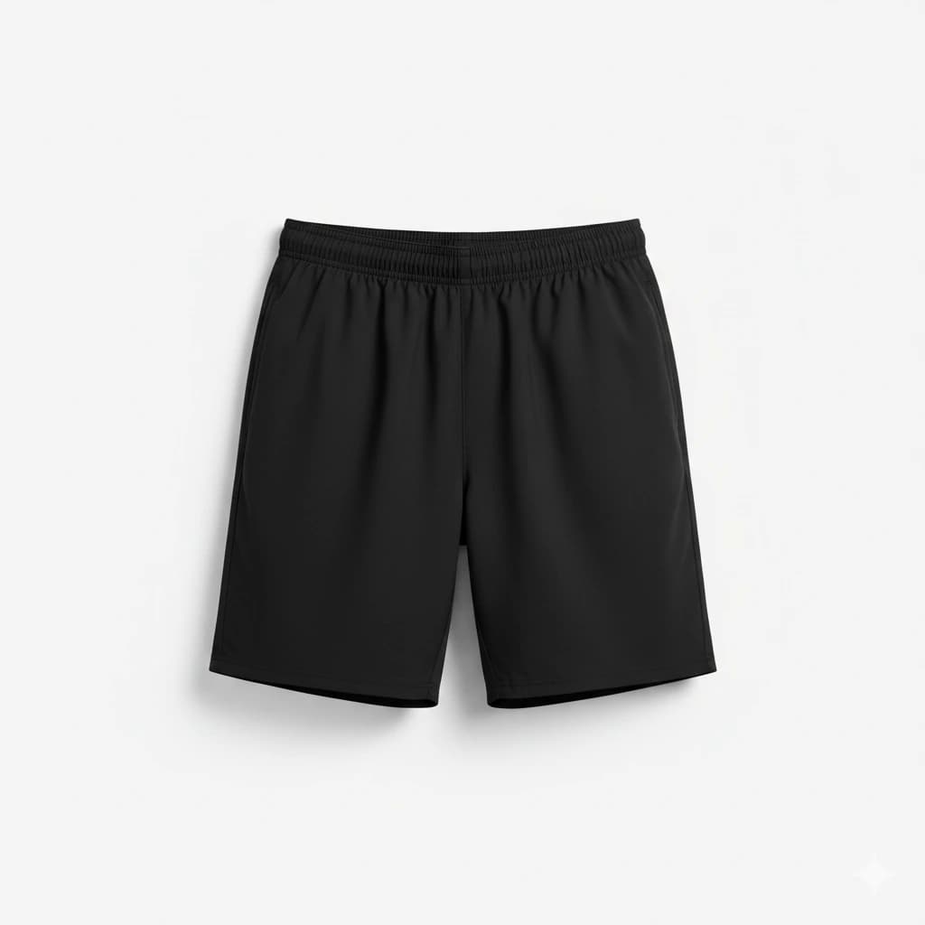 Decathlon Men Black Dry-Fit Fitness Training Shorts