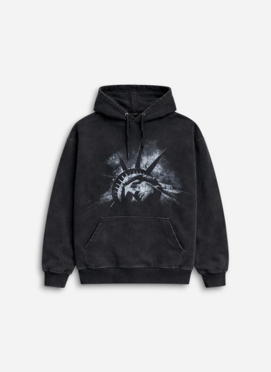 H&M Oversized Fit Printed Hoodie