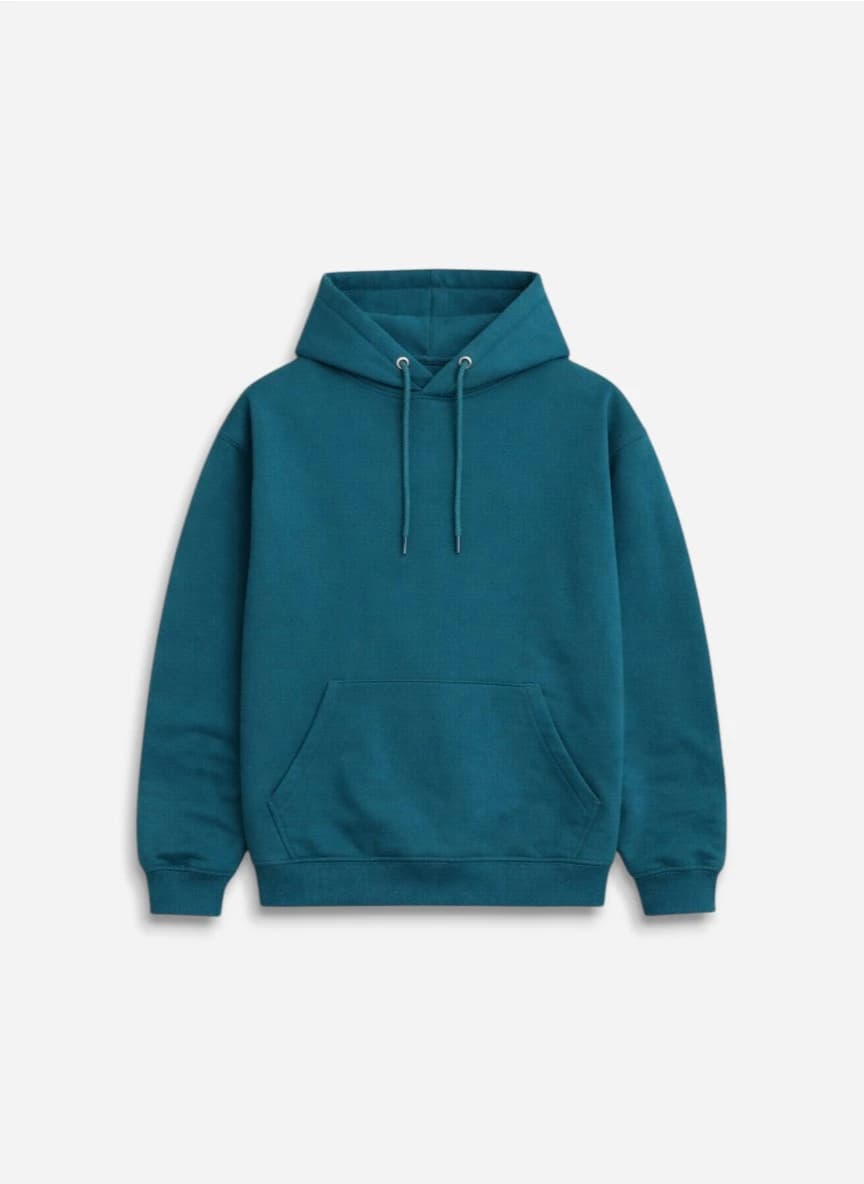 Urbano Fashion Men's Cotton Solid Oversized Hooded Neck Sweatshirt