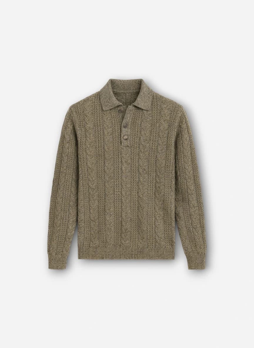 Campus Sutra Men Solid Collared Neck Grey Sweater