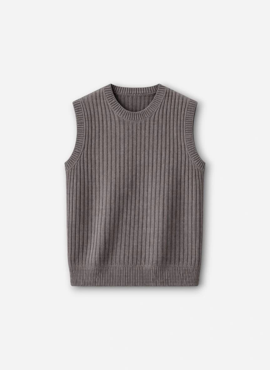Bershka Men Pure Cotton Sweater Vest