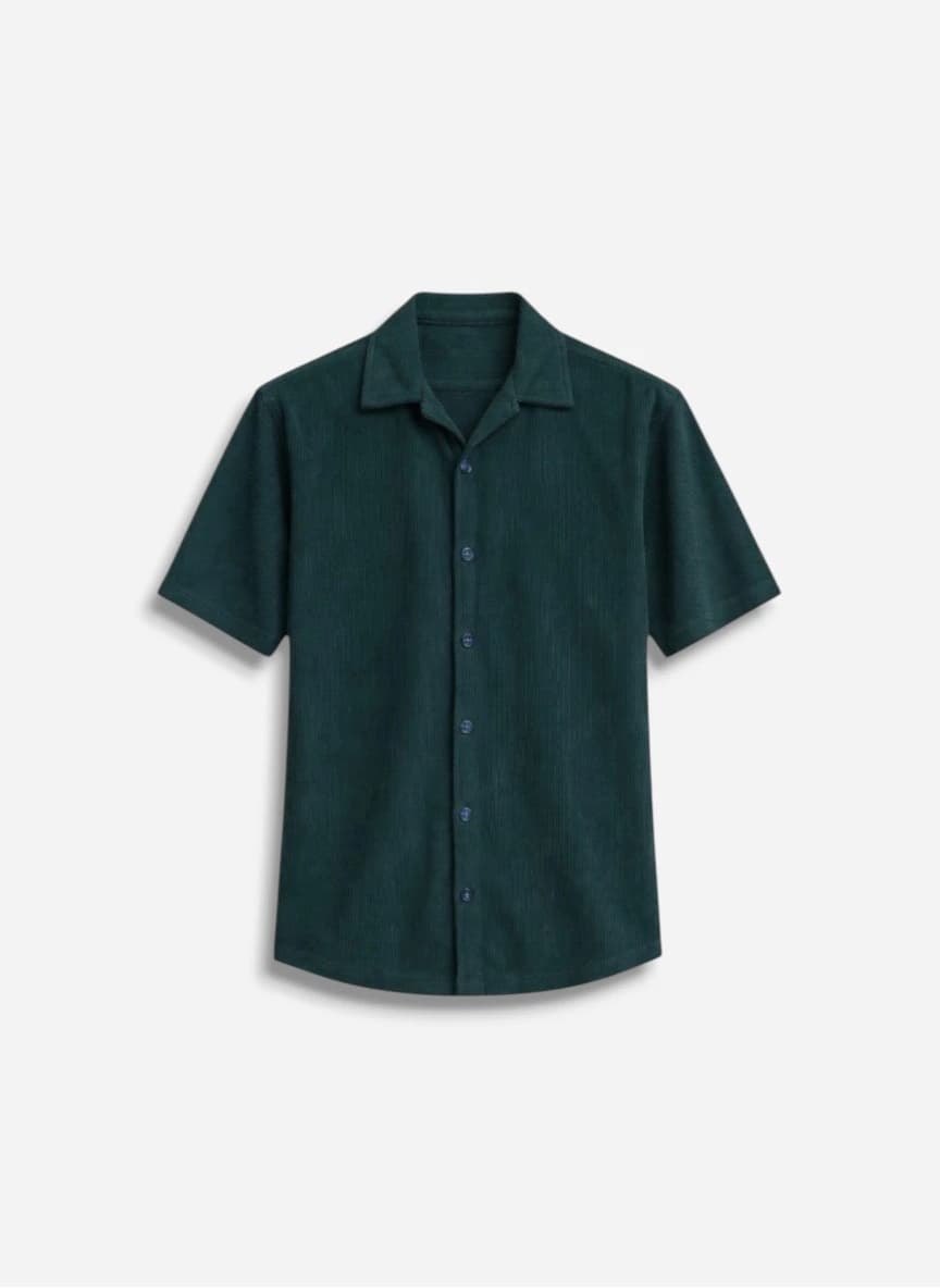 Here & Now Oversized Ribbed Corduroy Casual Shirt